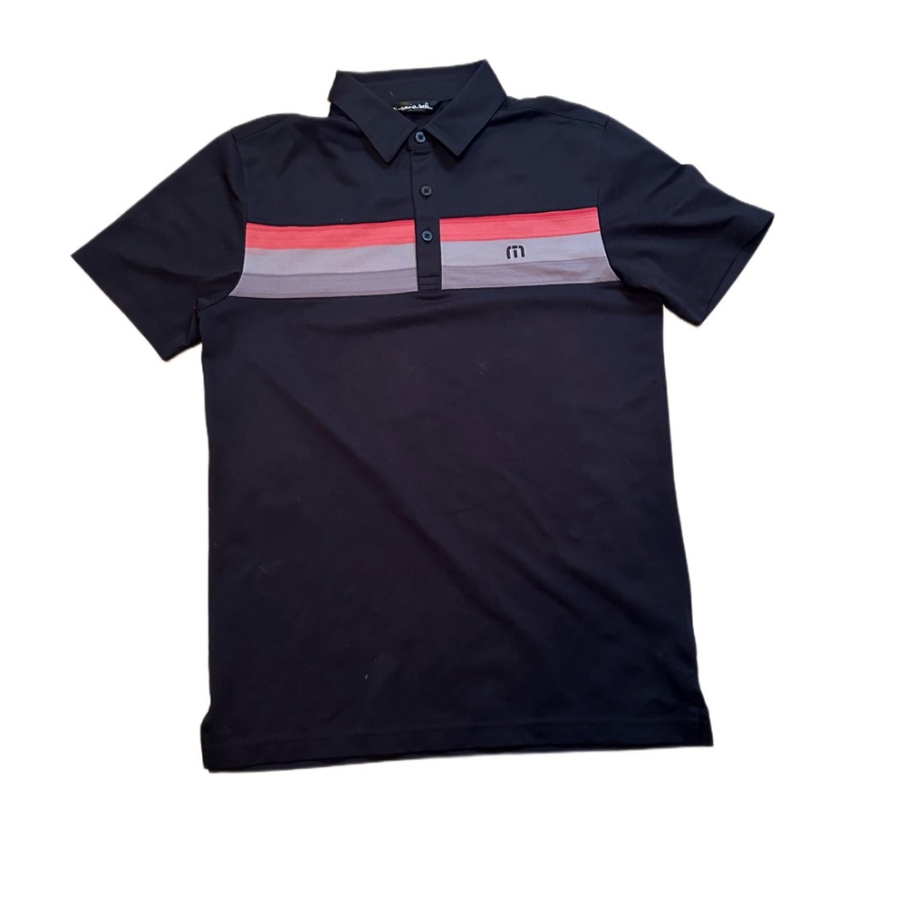 Travis Mathew Golf Polo - Black / Grey
